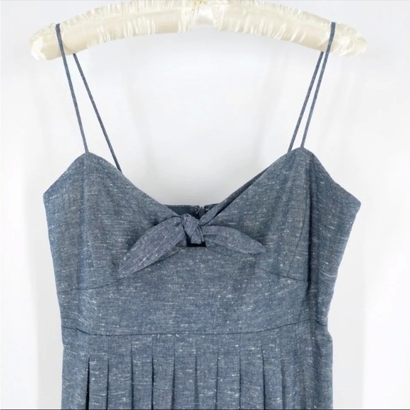 Madewell Front Tie Chambray Dress - Picture 7 of 10